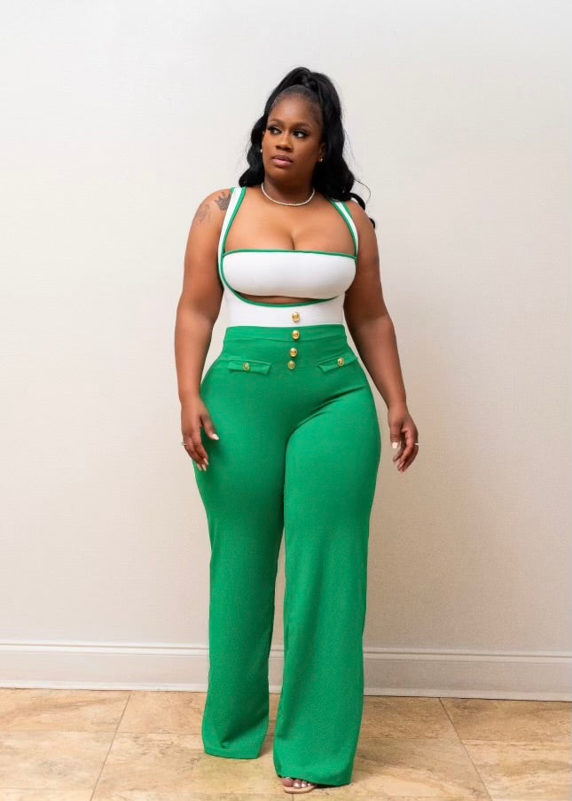 Green Goddess jumpsuits