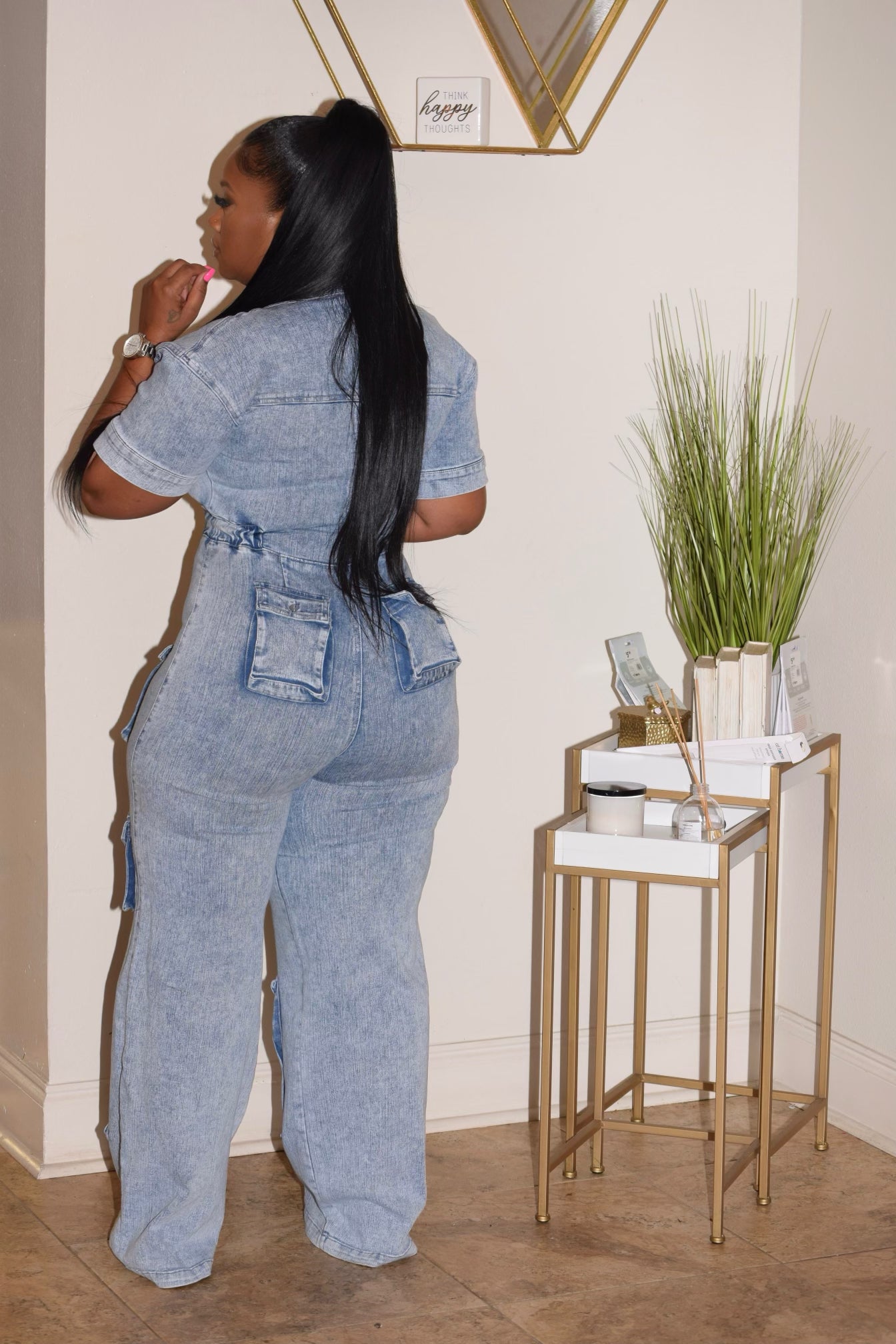 Denim Jumpsuit with pockets