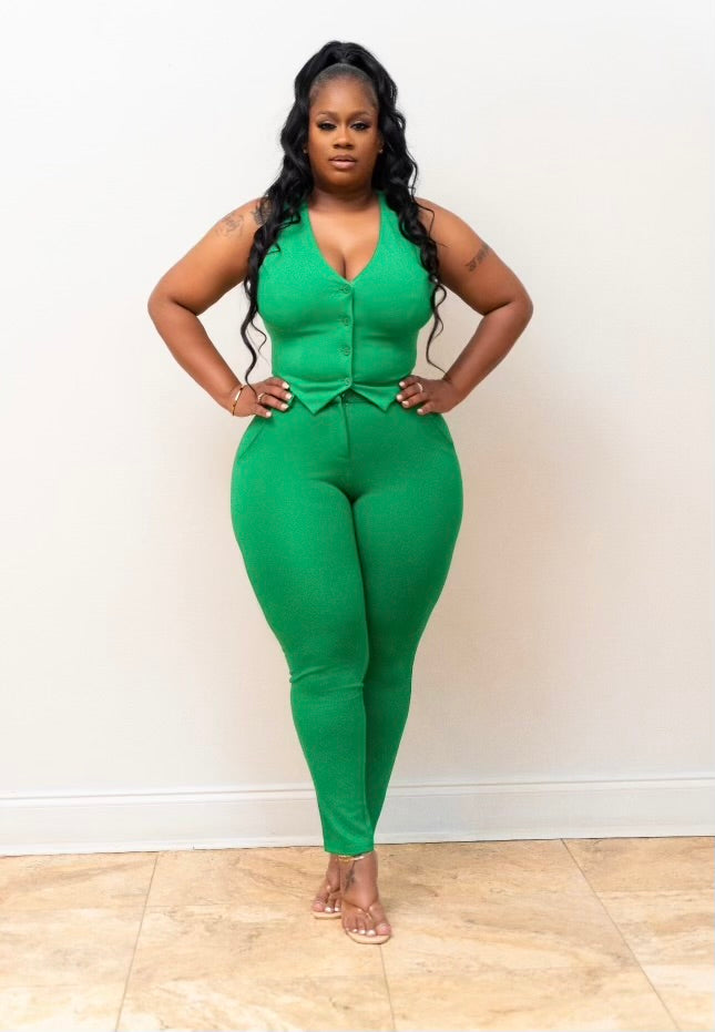 Two-piece Luxe Set / Green