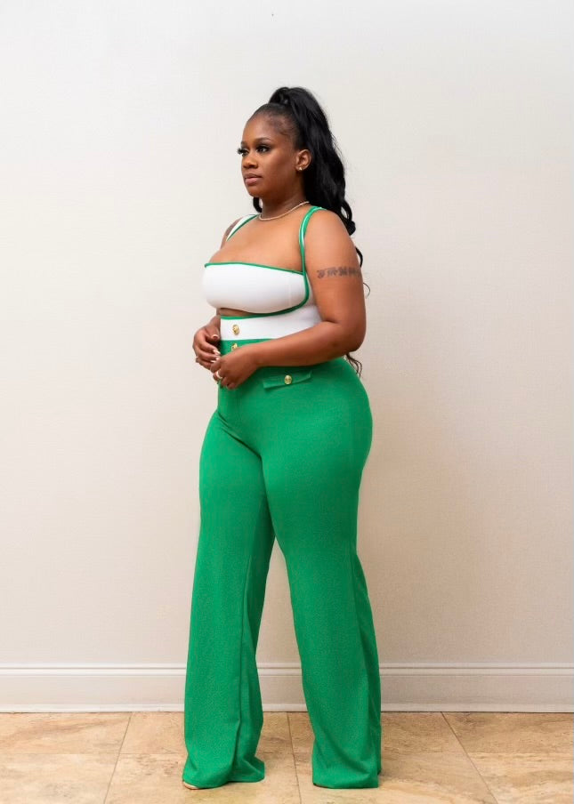 Green Goddess jumpsuits