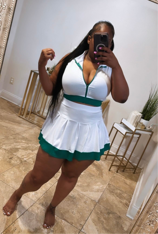 Tennis skirt set (Green)